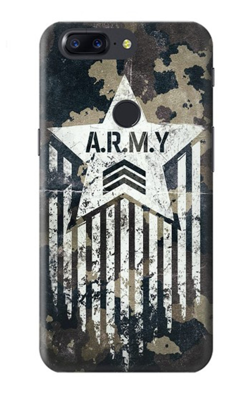S3666 Army Camo Camouflage Case Cover Custodia per OnePlus 5T