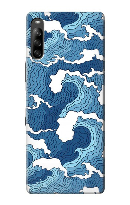 S3751 Wave Pattern Case Cover Custodia per Sony Xperia L4