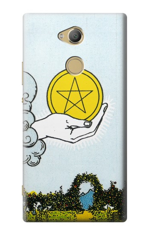 S3722 Tarot Card Ace of Pentacles Coins Case Cover Custodia per Sony Xperia XA2 Ultra