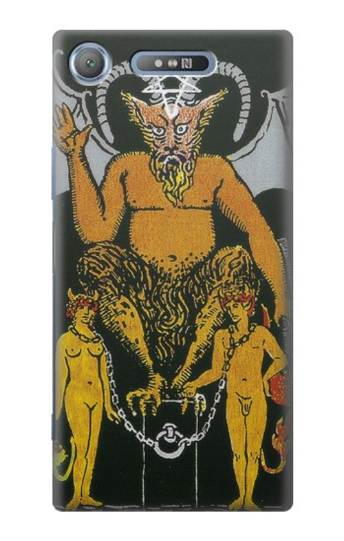 S3740 Tarot Card The Devil Case Cover Custodia per Sony Xperia XZ1