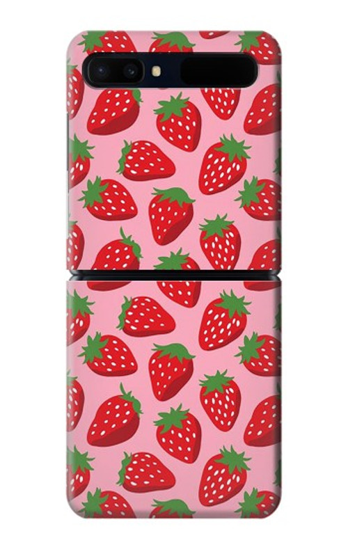 S3719 Strawberry Pattern Case Cover Custodia per Samsung Galaxy Z Flip 5G