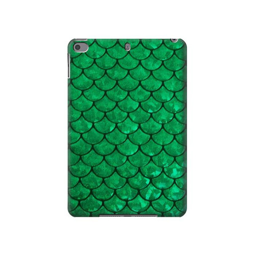 S2704 Green Fish Scale Pattern Graphic Case Cover Custodia per iPad mini 4, iPad mini 5, iPad mini 5 (2019)