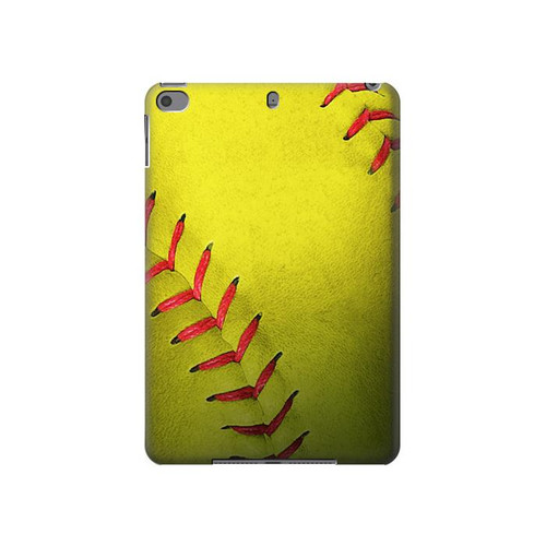 S3031 Yellow Softball Ball Case Cover Custodia per iPad mini 4, iPad mini 5, iPad mini 5 (2019)