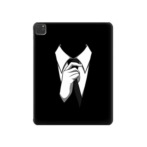 S1591 Anonymous Man in Black Suit Case Cover Custodia per iPad Pro 11 (2021,2020,2018, 3rd, 2nd, 1st)