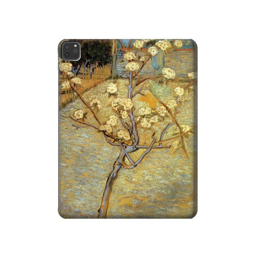 S1978 Van Gogh Letter Pear Tree Blossom Case Cover Custodia per iPad Pro 11 (2021,2020,2018, 3rd, 2nd, 1st)
