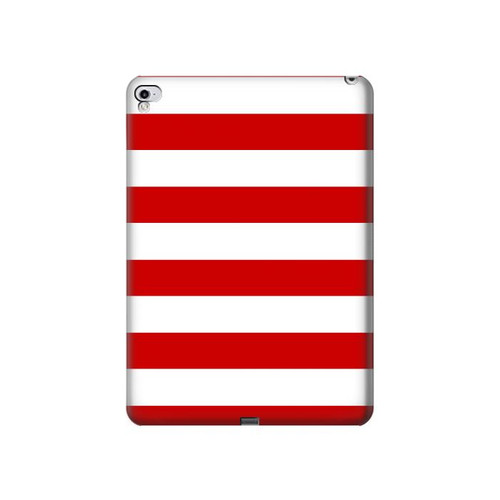 S2364 Red and White Striped Case Cover Custodia per iPad Pro 12.9 (2015,2017)