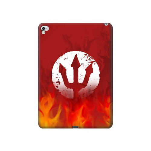 S2803 Fire Red Devil Spear Symbol Case Cover Custodia per iPad Pro 12.9 (2015,2017) S2803 Fire Red Devil Spear Symbol Case Cover Custodia per iPad Pro 12.9 (2015,2017)