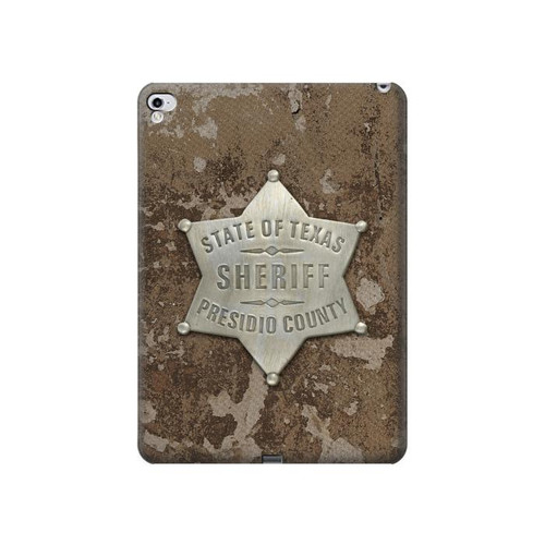 S2868 Texas Presidio County Sheriff Badge Case Cover Custodia per iPad Pro 12.9 (2015,2017)