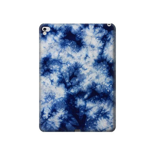 S3439 Fabric Indigo Tie Dye Case Cover Custodia per iPad Pro 12.9 (2015,2017)
