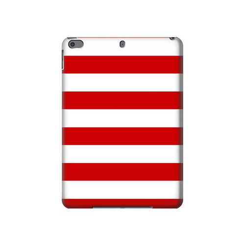 S2364 Red and White Striped Case Cover Custodia per iPad Pro 10.5, iPad Air (2019, 3rd)