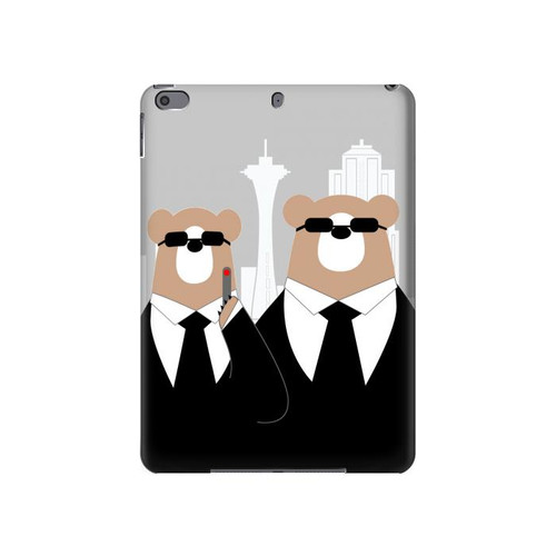 S3557 Bear in Black Suit Case Cover Custodia per iPad Pro 10.5, iPad Air (2019, 3rd)