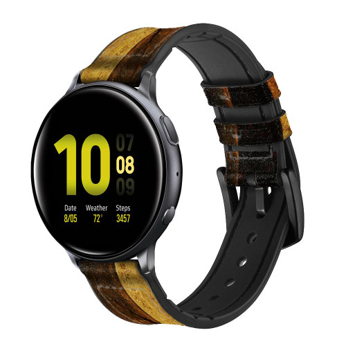 CA0318 Warrior Spartan Helmet Cinturino in pelle e silicone Smartwatch per Samsung Galaxy Watch, Gear, Active