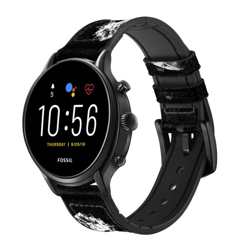 CA0163 Moon Yin-Yang Cinturino in pelle e silicone Smartwatch per Fossil Smartwatch