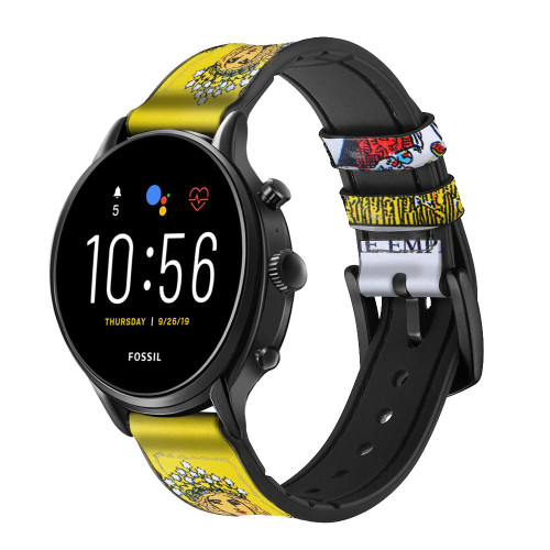 CA0451 Tarot Card The Empress Cinturino in pelle e silicone Smartwatch per Fossil Smartwatch