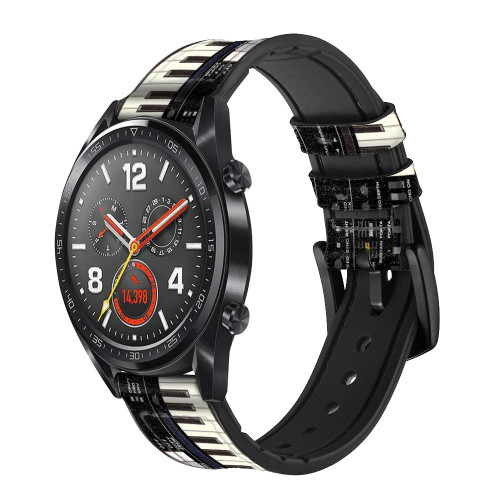 CA0002 Synthesizer Cinturino in pelle e silicone Smartwatch per Wristwatch Smartwatch