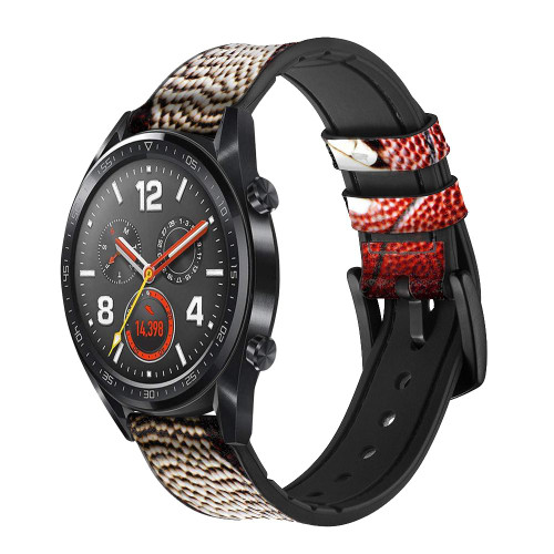 CA0003 American Football Cinturino in pelle e silicone Smartwatch per Wristwatch Smartwatch