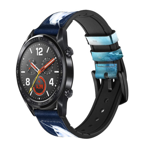 CA0153 Unicorn Horse Cinturino in pelle e silicone Smartwatch per Wristwatch Smartwatch