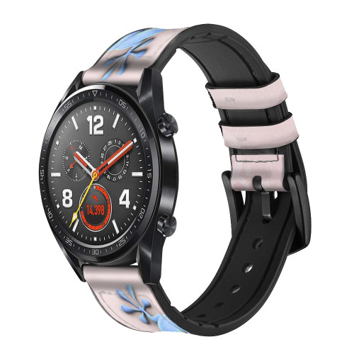 CA0189 Funny Gecko Lizard Cinturino in pelle e silicone Smartwatch per Wristwatch Smartwatch
