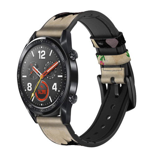 CA0456 Cute Cartoon Unsleep Black Sheep Cinturino in pelle e silicone Smartwatch per Wristwatch Smartwatch
