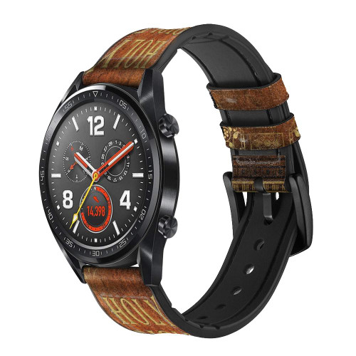 CA0487 Holy Bible 1611 King James Version Cinturino in pelle e silicone Smartwatch per Wristwatch Smartwatch