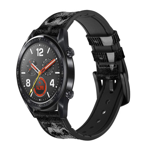 CA0595 Funny Monkey God Father Cinturino in pelle e silicone Smartwatch per Wristwatch Smartwatch