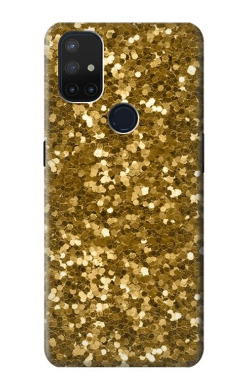 S3388 Gold Glitter Graphic Print Case Cover Custodia per OnePlus Nord N10 5G