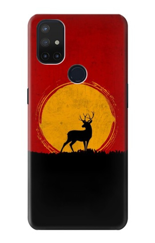 S3513 Deer Sunset Case Cover Custodia per OnePlus Nord N10 5G