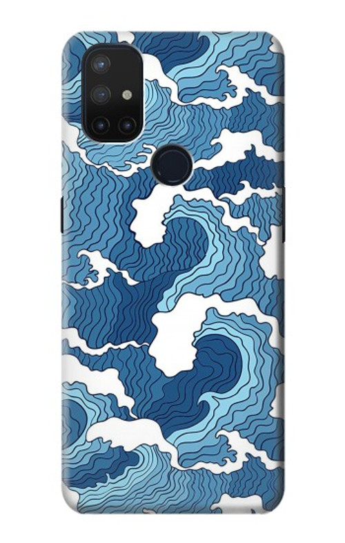 S3751 Wave Pattern Case Cover Custodia per OnePlus Nord N10 5G