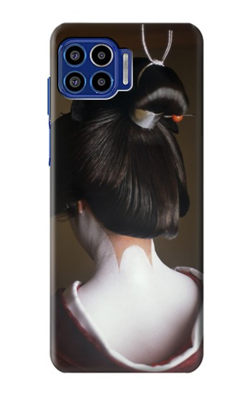 S1337 Japan Geisha Neck Case Cover Custodia per Motorola One 5G