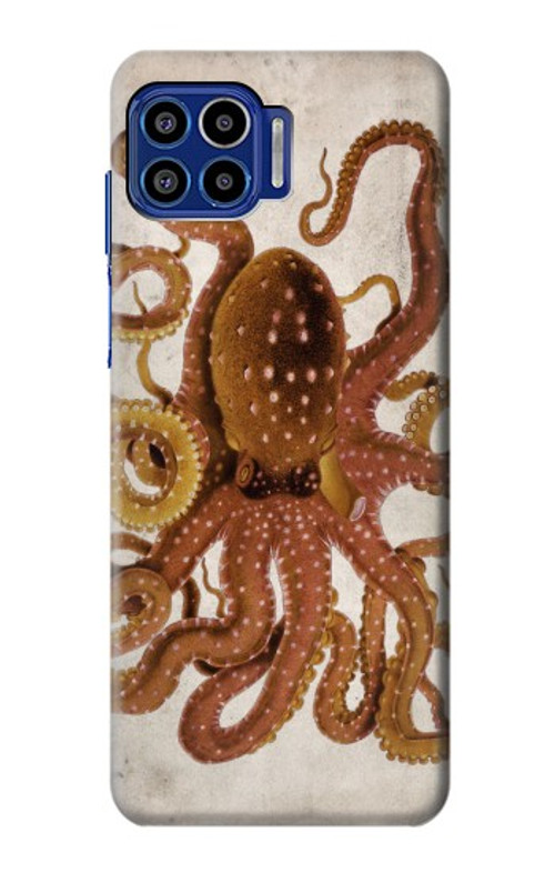 S2801 Vintage Octopus Case Cover Custodia per Motorola One 5G