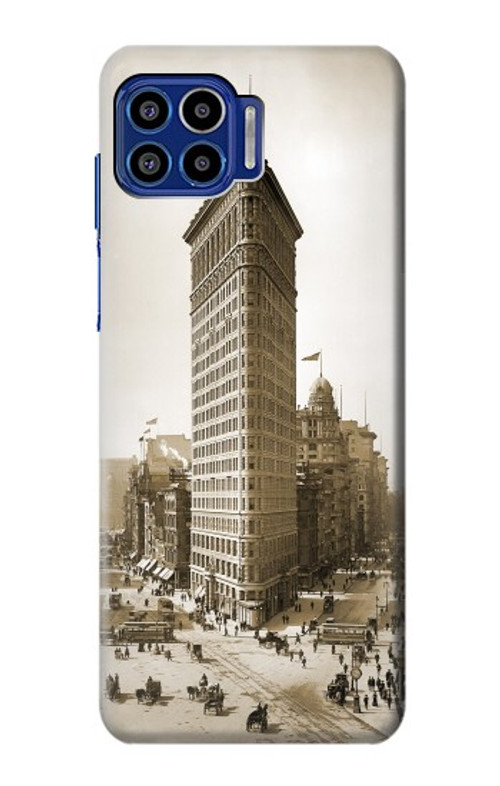 S3046 Old New York Flatiron Building Case Cover Custodia per Motorola One 5G