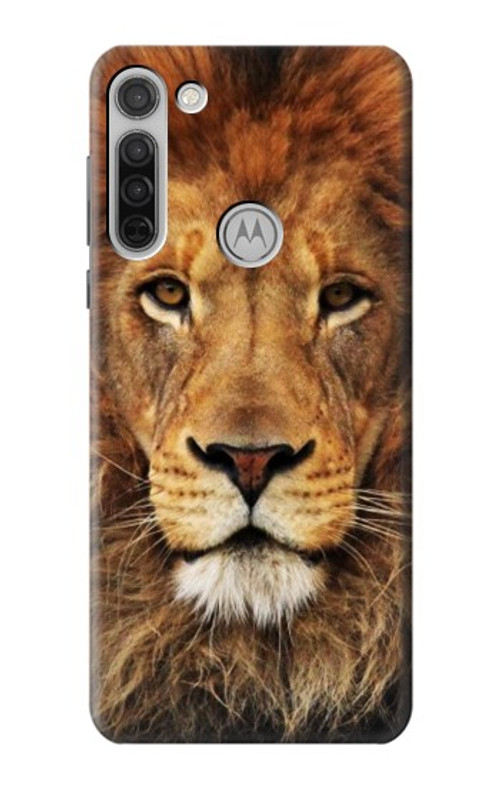 S2870 Lion King of Beasts Case Cover Custodia per Motorola Moto G8