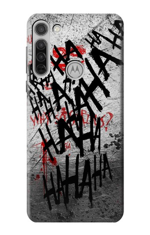 S3073 Joker Hahaha Blood Splash Case Cover Custodia per Motorola Moto G8