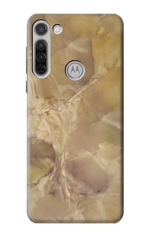 S3240 Yellow Marble Stone Case Cover Custodia per Motorola Moto G8