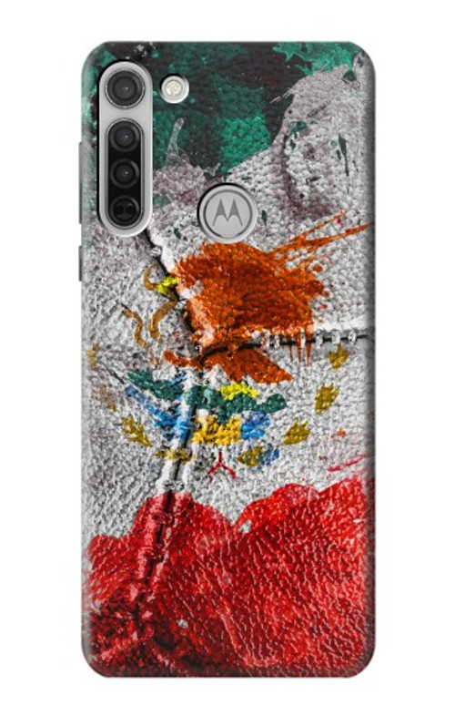 S3314 Mexico Flag Vinatage Football Graphic Case Cover Custodia per Motorola Moto G8