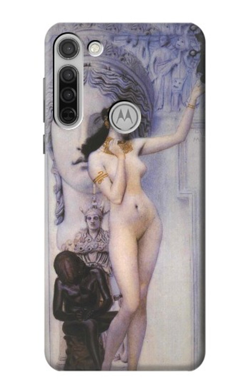 S3353 Gustav Klimt Allegory of Sculpture Case Cover Custodia per Motorola Moto G8