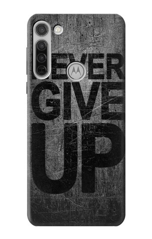 S3367 Never Give Up Case Cover Custodia per Motorola Moto G8