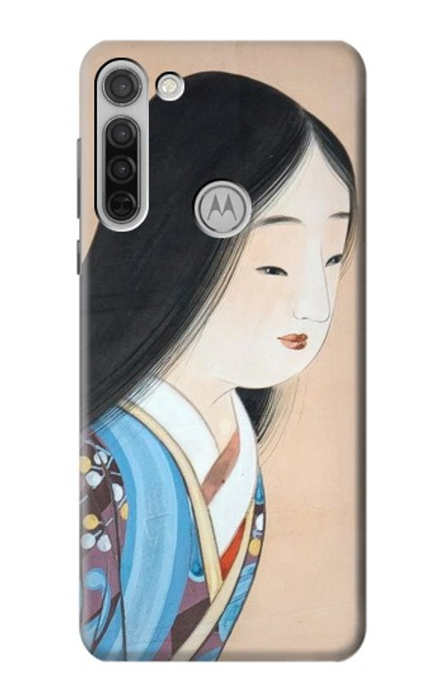 S3483 Japan Beauty Kimono Case Cover Custodia per Motorola Moto G8