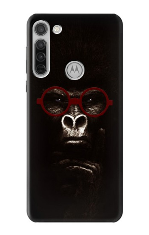 S3529 Thinking Gorilla Case Cover Custodia per Motorola Moto G8