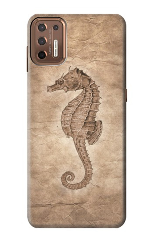 S3214 Seahorse Skeleton Fossil Case Cover Custodia per Motorola Moto G9 Plus