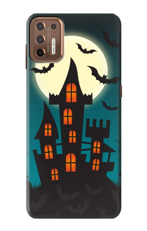 S3268 Halloween Festival Castle Case Cover Custodia per Motorola Moto G9 Plus