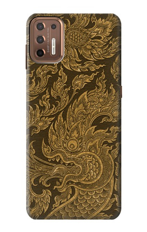 S3382 Thai Art Naga Case Cover Custodia per Motorola Moto G9 Plus