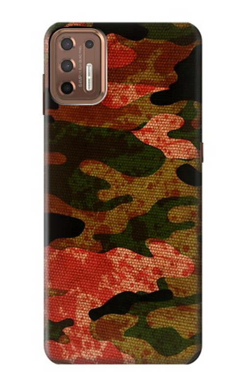 S3393 Camouflage Blood Splatter Case Cover Custodia per Motorola Moto G9 Plus