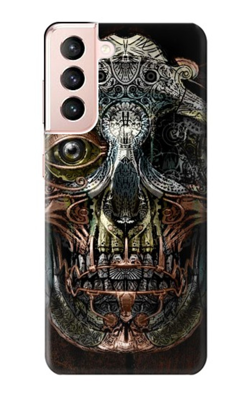 S1685 Steampunk Skull Head Case Cover Custodia per Samsung Galaxy S21 5G