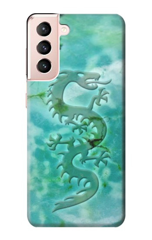 S2653 Dragon Green Turquoise Stone Graphic Case Cover Custodia per Samsung Galaxy S21 5G