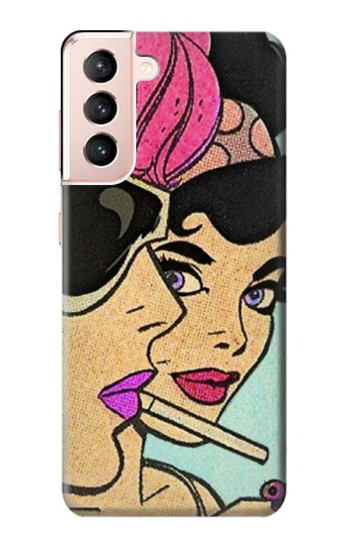 S3171 Girls Pop Art Case Cover Custodia per Samsung Galaxy S21 5G