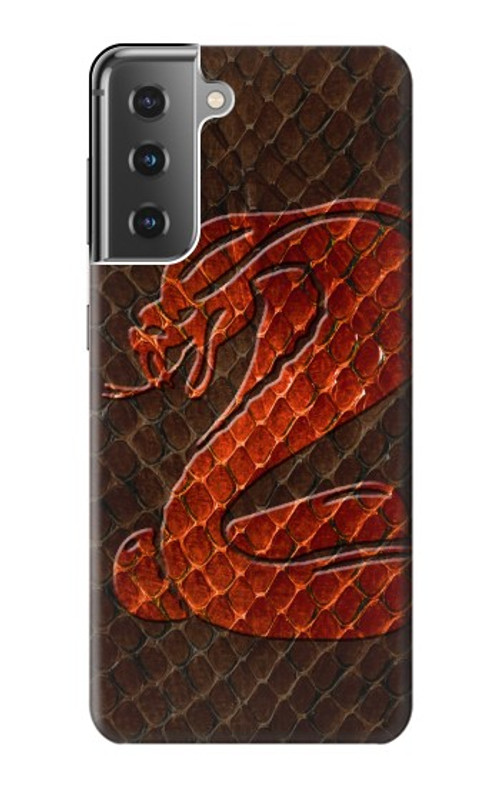 S0663 Cobra Snake Skin Case Cover Custodia per Samsung Galaxy S21 Plus 5G, Galaxy S21+ 5G