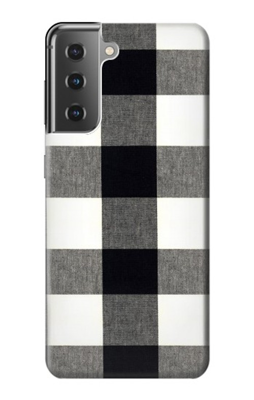 S2842 Black and White Buffalo Check Pattern Case Cover Custodia per Samsung Galaxy S21 Plus 5G, Galaxy S21+ 5G