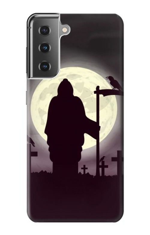 S3262 Grim Reaper Night Moon Cemetery Case Cover Custodia per Samsung Galaxy S21 Plus 5G, Galaxy S21+ 5G