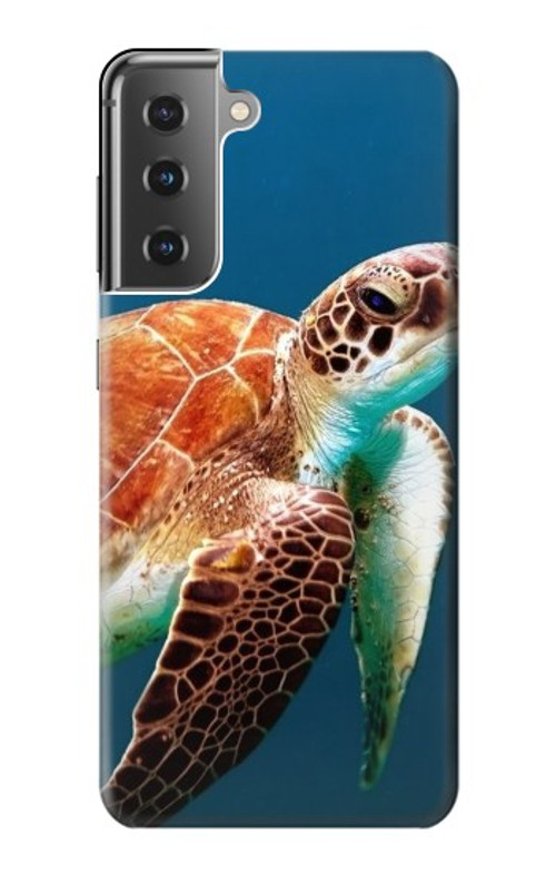 S3497 Green Sea Turtle Case Cover Custodia per Samsung Galaxy S21 Plus 5G, Galaxy S21+ 5G